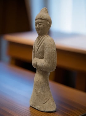 陶俑博古架艺术品陶土古典装饰品