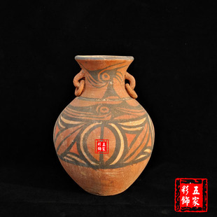 仿古陶器 仰韶彩陶 文化古物展品定制 工艺品摆件 特色酒店装饰品
