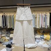 长裤 2026春季 女高腰显瘦直筒裤 韩系假两件百搭休闲裙裤 9068 新款