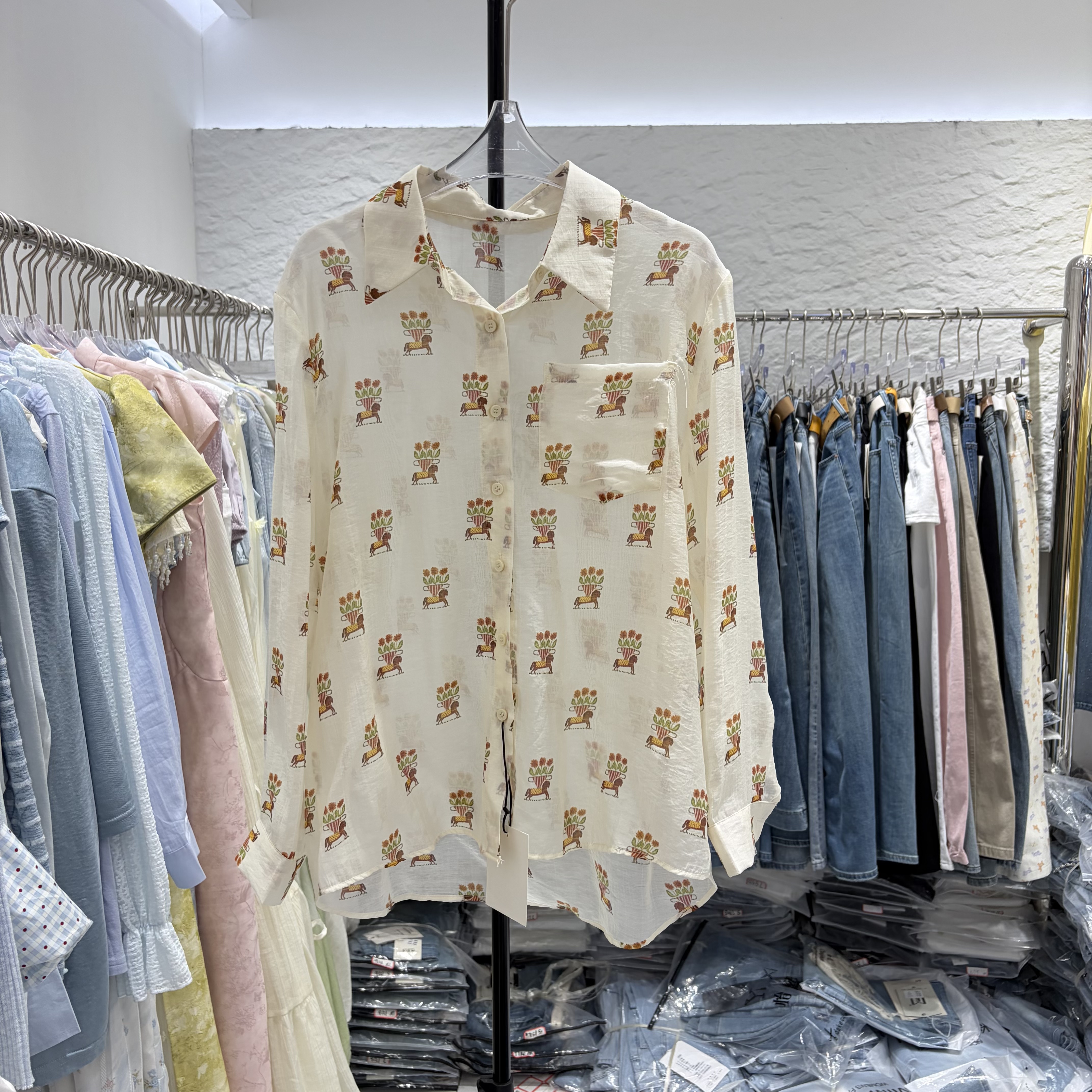 2026春季新款韩版宽松显瘦百搭休闲衬衫女设计感小众长袖上衣