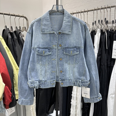 2026春新款韩版时尚百搭牛仔外套女宽松显瘦小个子短款欧货正品