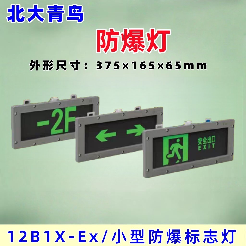 北大青鸟 应急疏散 指示牌 小型防爆灯安全出口12B1X-Ex 集中控制图片
