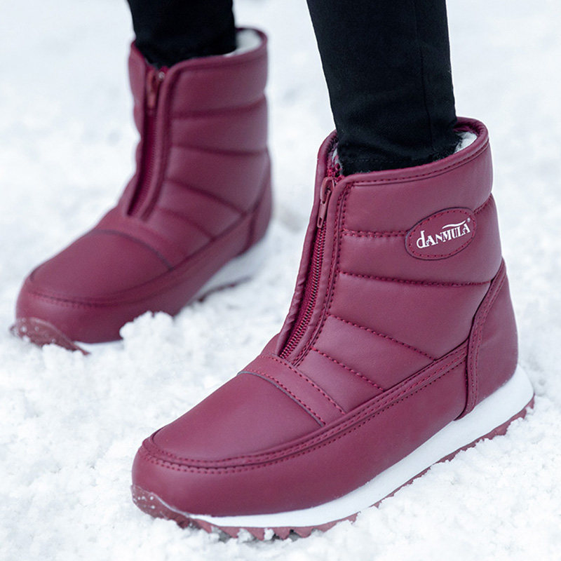 妈妈鞋女冬季新款加绒雪地靴女士轻便软底防滑防水棉鞋短靴毛毛鞋,女鞋,时尚雪地靴,淘宝优惠券,粉丝福利购,淘宝优惠卷