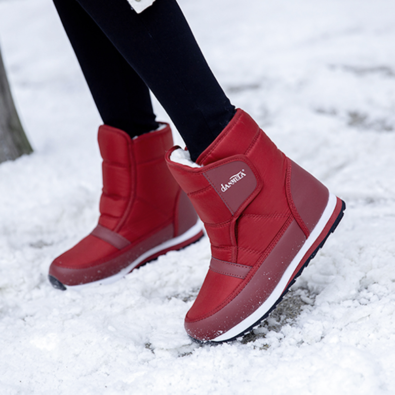 妈妈鞋棉鞋加绒保暖雪地靴冬季