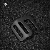 战术鸟 轻量化皮带扣头2.5CM尼龙帆布腰带头挂扣挂钩扣 铝合金