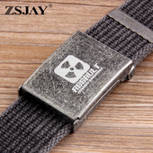 潮ins休闲裤 战术鸟 带 帆布皮带 年轻人腰带男学生韩版 纯棉 个性