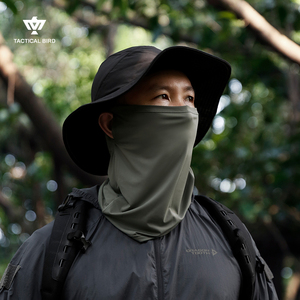 战术鸟冰戟丨真冰丝防晒面罩挂耳男脖套骑行面巾魔术围脖钓鱼头套