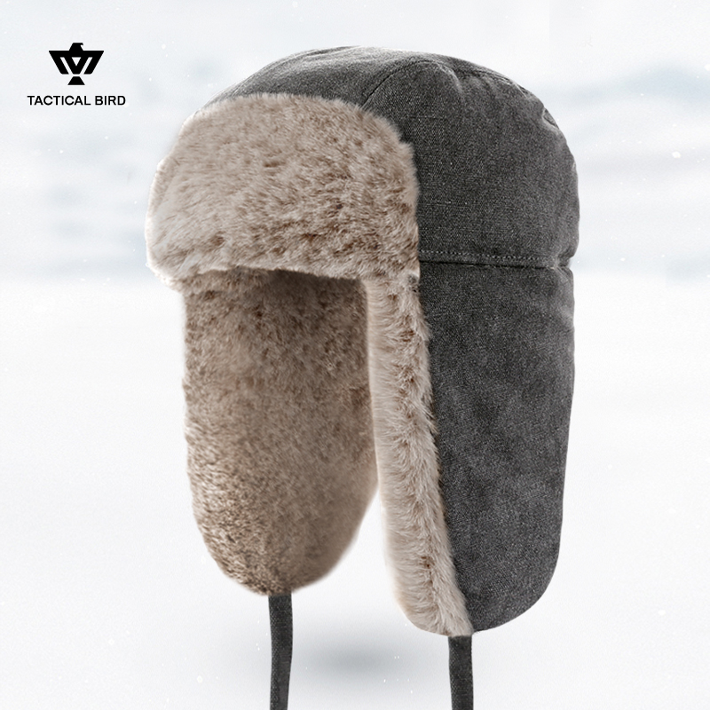 战术鸟工装风帆布面料男士雷锋帽