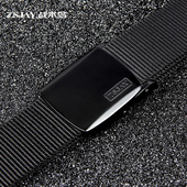 编织裤 战术鸟P4 带潮 尼龙皮带男休闲工装 裤 高端 自动扣帆布腰带