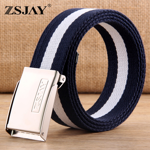 布腰带男百搭休闲布料牛仔裤 学生帆布皮带 腰带 快开扣 战术鸟
