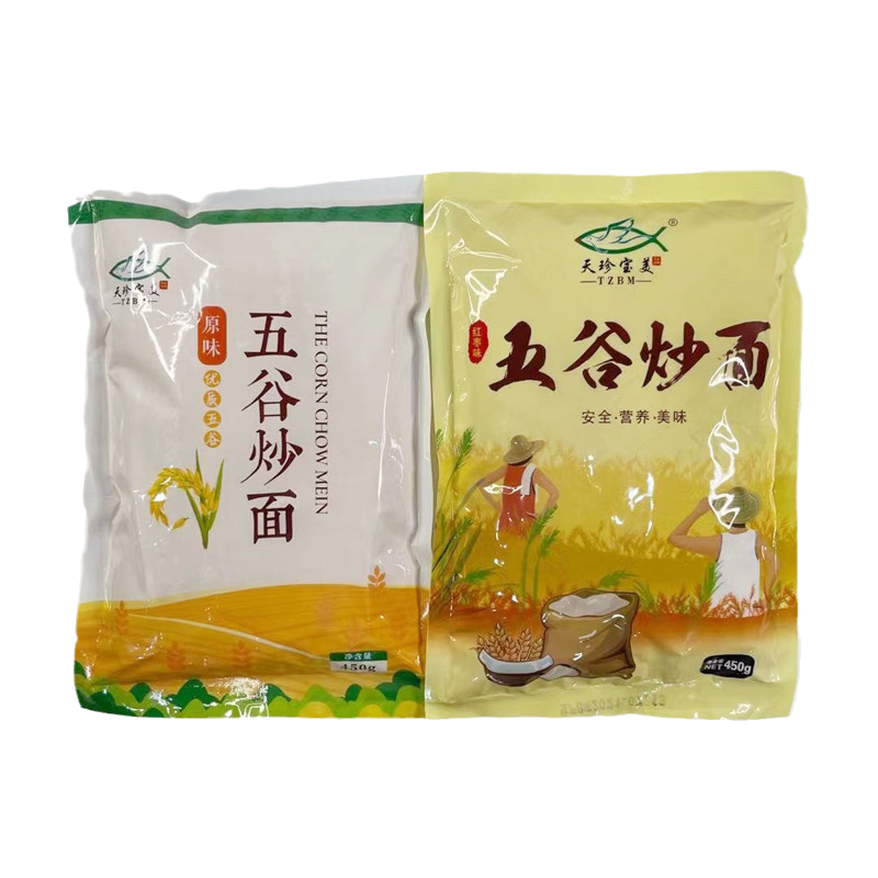河南商丘特产五谷炒面红枣原味干吃冲泡即食炒熟的小麦粉袋装杂粮