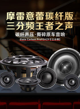 摩雷汽车音响改装喇叭9寸三分频