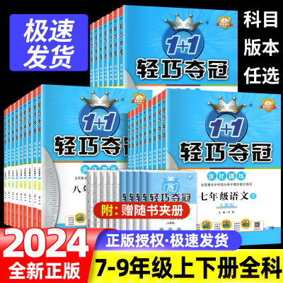 2024初中轻巧夺冠七八九年级上下