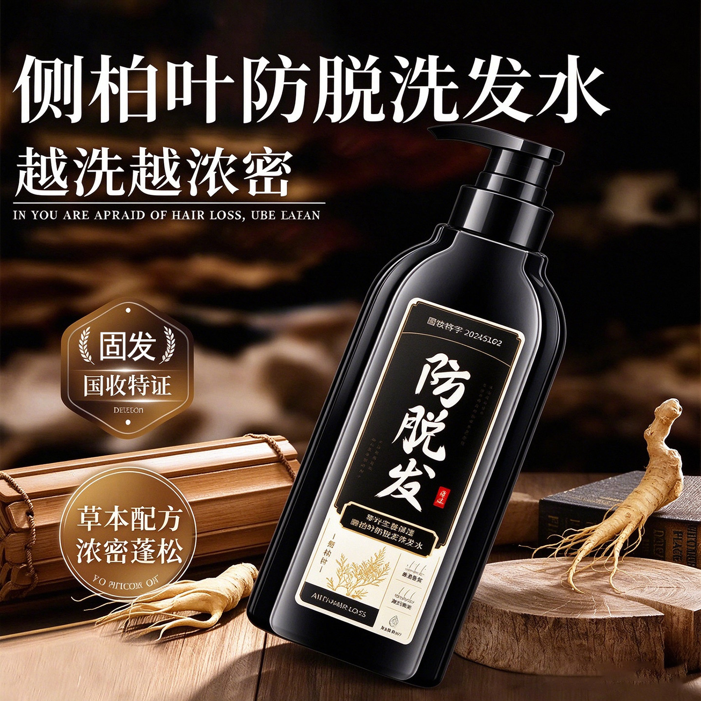 琴叶生姜防脱去屑控油洗发水