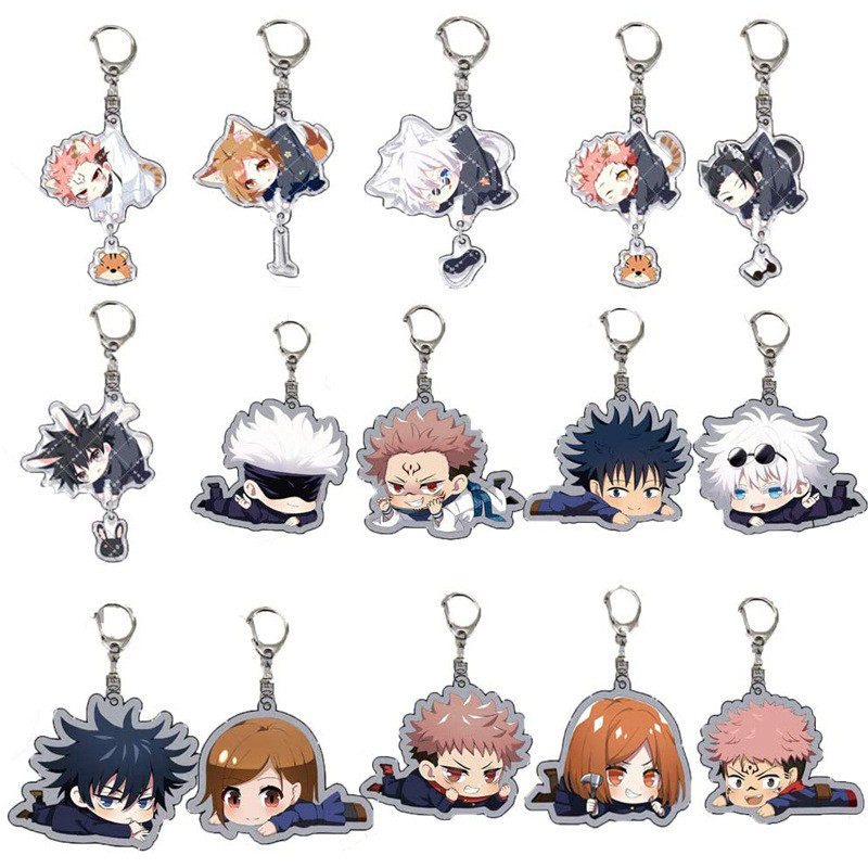 五条悟咒术回战周边钥匙扣动漫钉