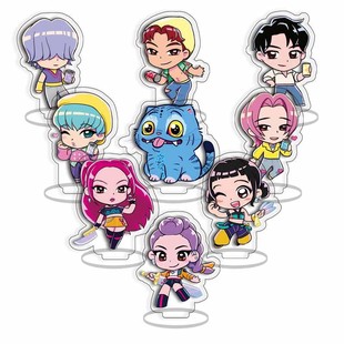 夹层猎魔女团世界计划文豪野犬Twice 亚克力立牌九件套6cm Lovely