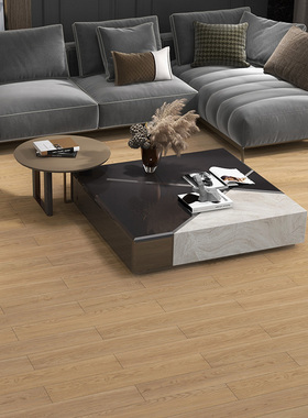 兔宝宝实木地板E0级环保圆盘豆家用地板工字拼防潮耐热地暖地板