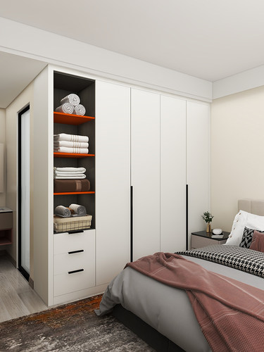 兔宝宝全屋定制整体家居一门到顶柜子衣柜定做自制衣帽间定制金