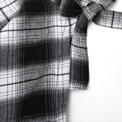 短款不规则一片式格子女半身裙短