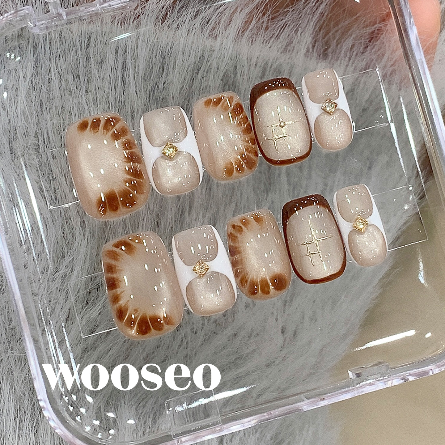 精致绝美富家千金显白成品甲片