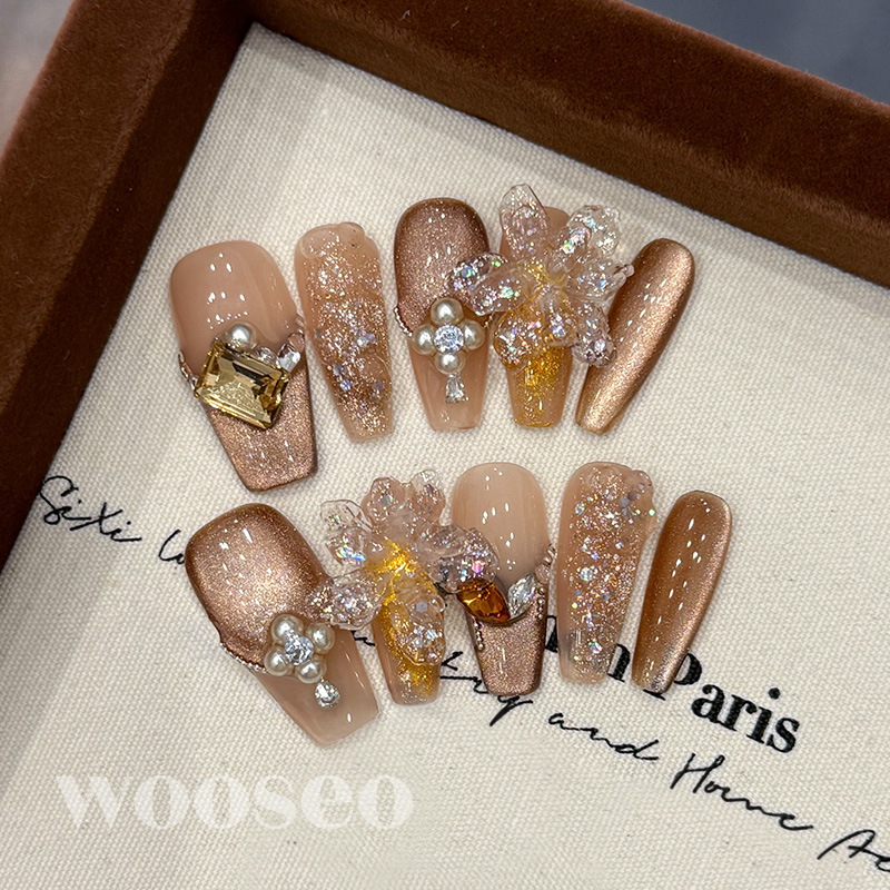 高质量绝美显白成品甲片穿戴式