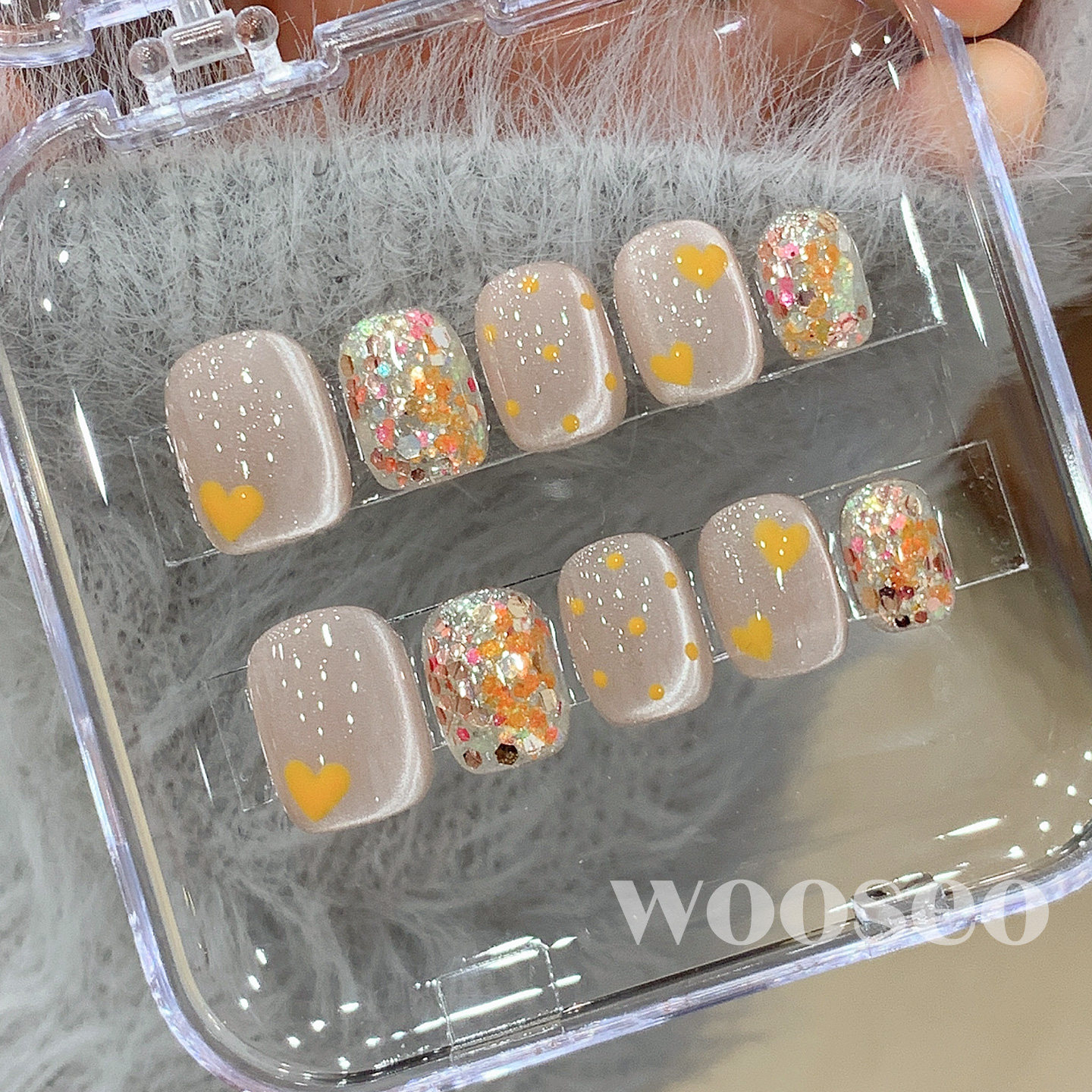 猫眼穿戴甲短款高级感精致手工指甲贴片2026新款爆款秋冬穿戴美甲,彩妆/香水/美妆工具,穿戴甲/甲片,淘宝优惠券,粉丝福利购,淘宝优惠卷