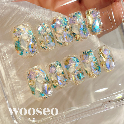 高质量精致绝美夏天显白美甲成品