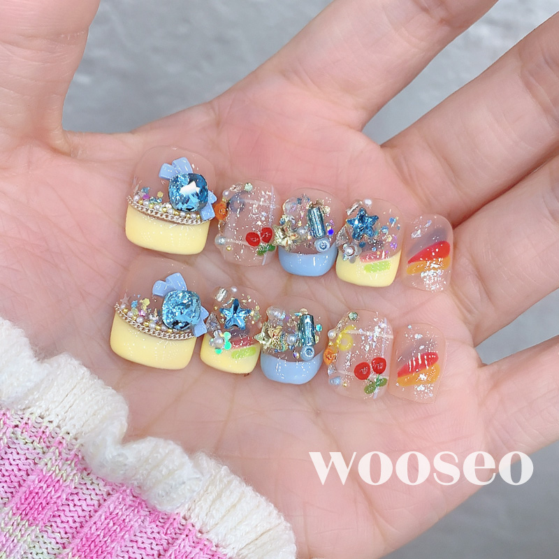 高质量精致绝美春夏显白美甲成品