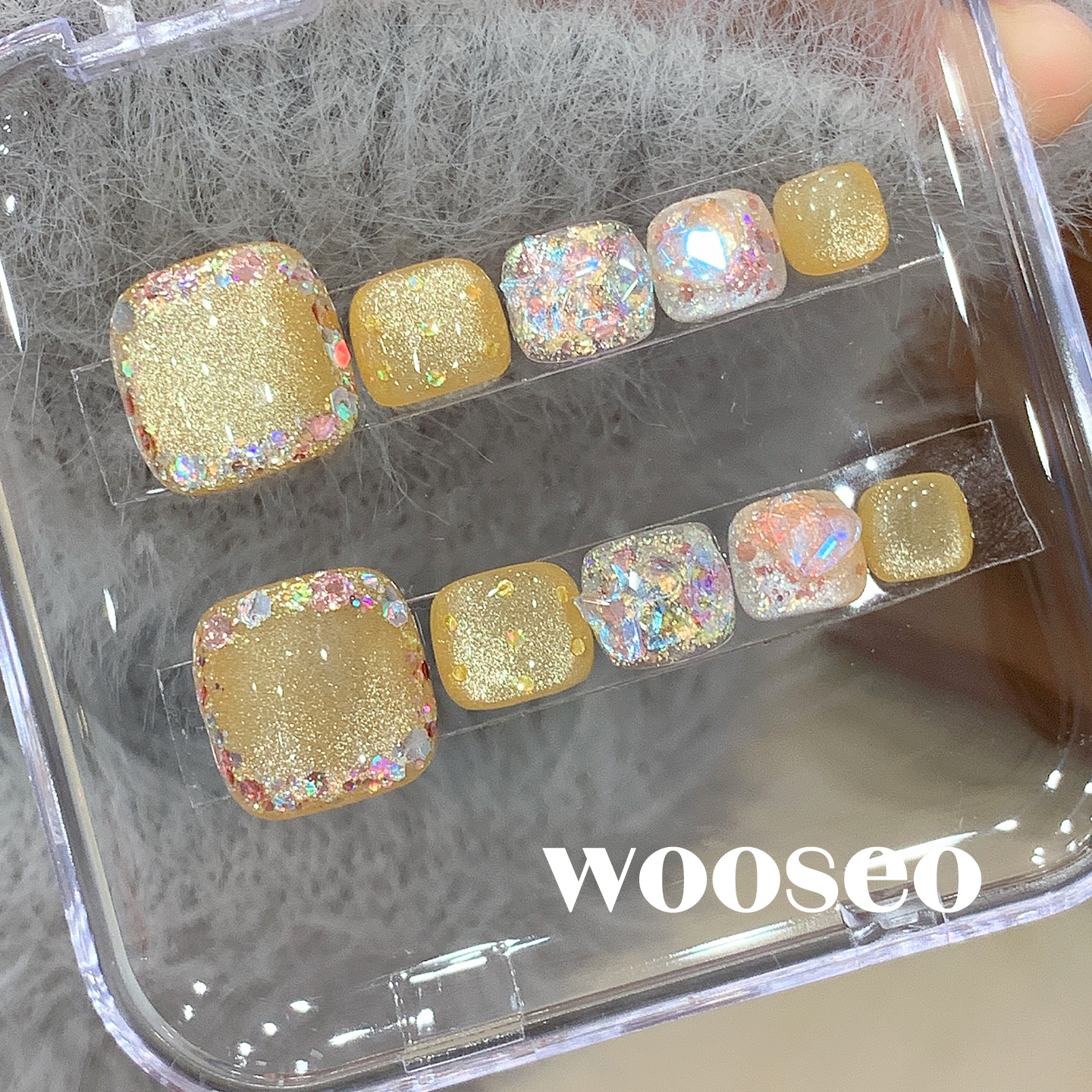 精致绝美富家千金显白脚指甲