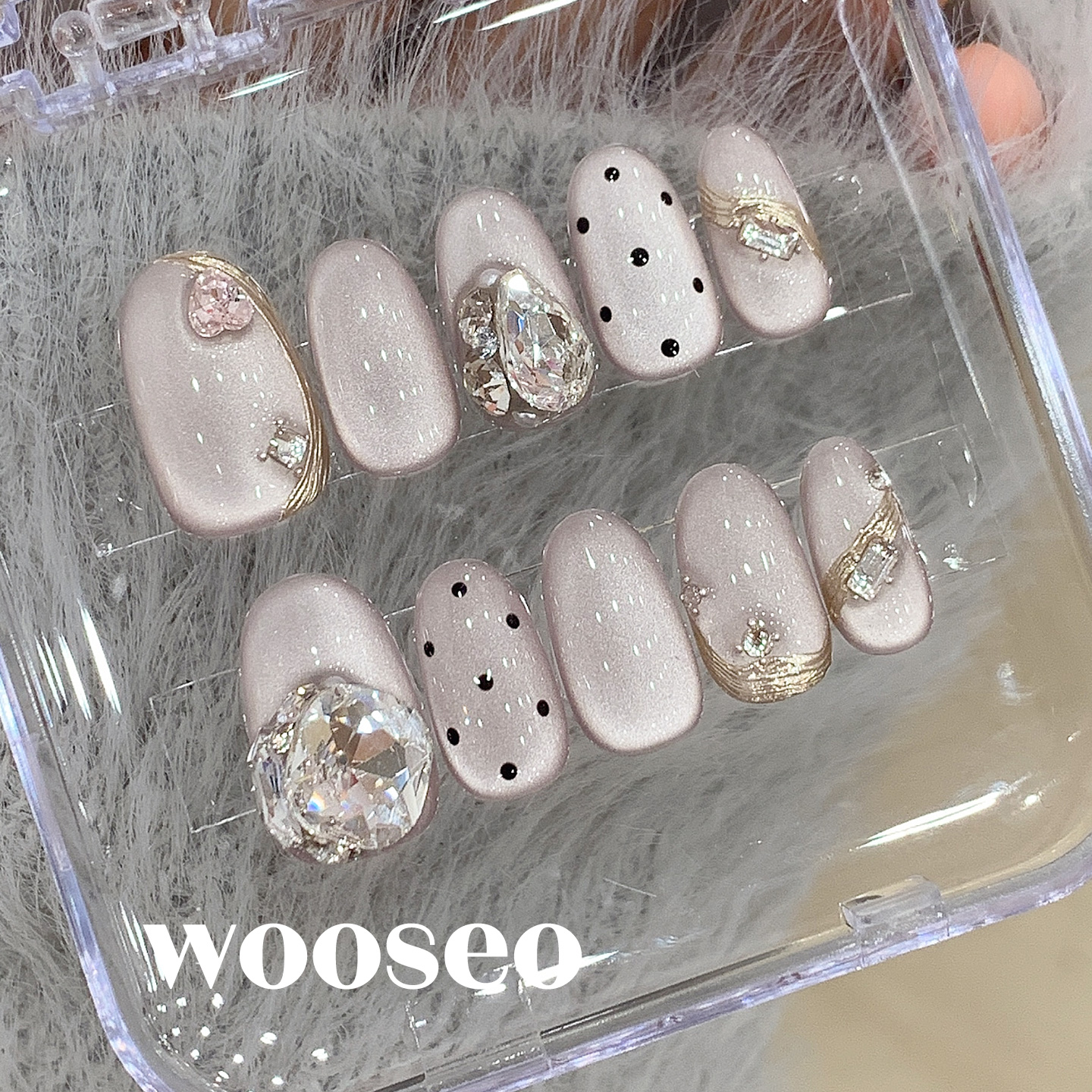 高质量精致绝美富家千金美甲成品