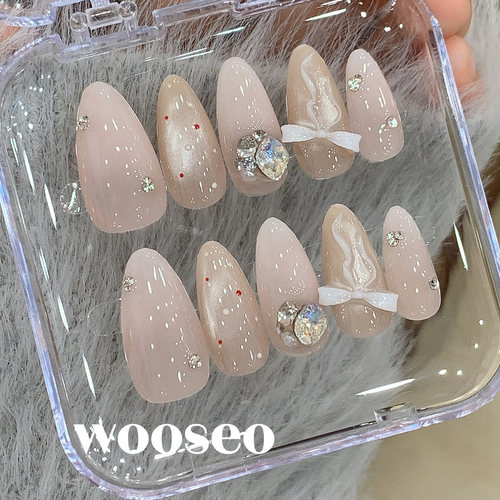 精致绝美富家千金婚甲美甲贴片