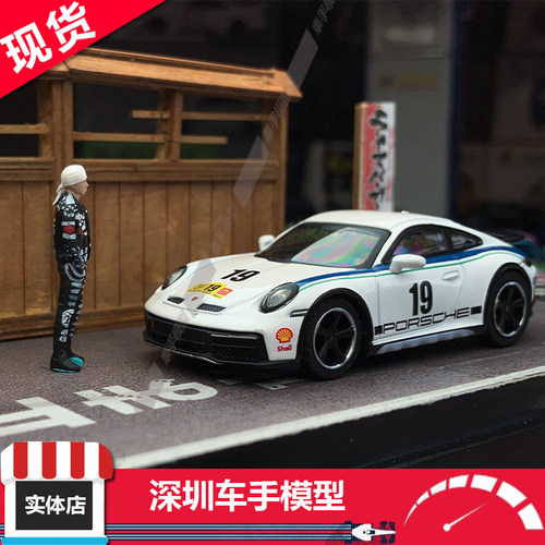 现货 MINIGT 1:64 1009 保时捷Porsche 911 Dakar Rally1974 合金