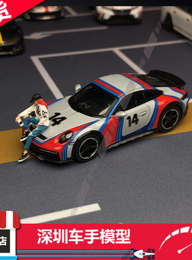 现货 MINIGT 964 1:64 保时捷911达喀尔#14“拉力赛1974“合金