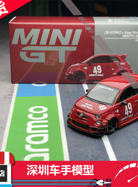 现货 MINIGT 1:64 963阿巴斯Abas Works ABARTH 595 #49 合金车模