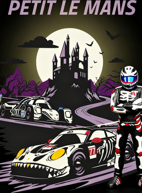 预售 Plot 1:64 白恐龙 骷髅 赛车手 车队 勒芒 人偶模型场景配件