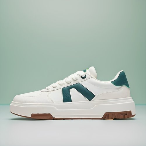 安踏A道丨板鞋男厚底增高小白鞋