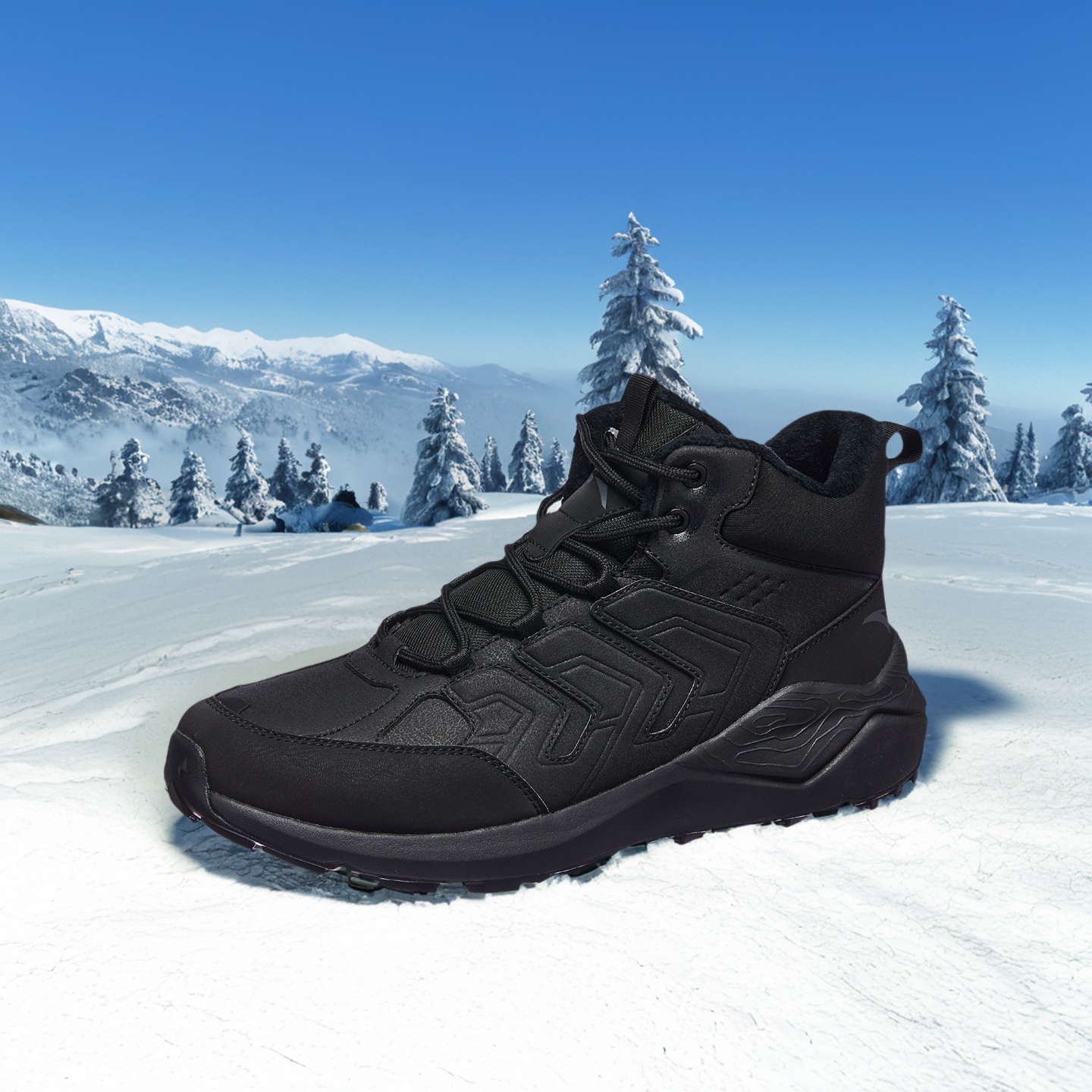 安踏加绒棉鞋男复古休闲鞋