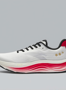 安踏旅步v2跑步鞋PG7减震男鞋冬季新款新年红色运动鞋男112615546