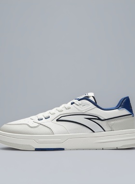 安踏街顽板鞋男2025秋款潮流时尚休闲小白鞋112538051 122538051