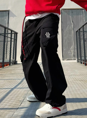 安踏凯里·欧文系列丨美式工装休闲长裤男士阔腿直筒裤172611501