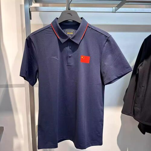 安踏2026国旗款Polo衫速干短袖男