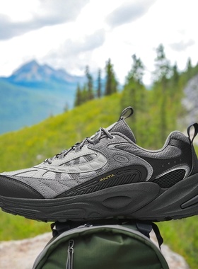 安踏探界2丨抓地防滑户外徒步鞋男冬季新款耐磨登山休闲运动鞋子
