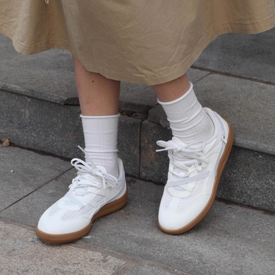 安踏小白花丨薄底德训鞋板鞋女鞋