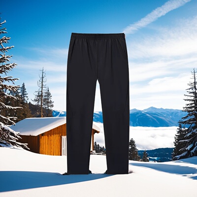 安踏运动裤男加绒保暖速干直筒裤