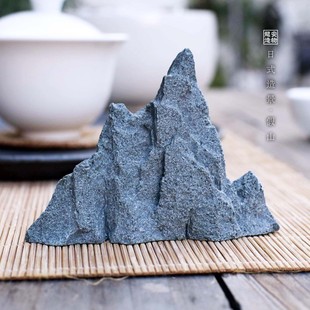 仿真假山石头摆件中式日式园艺盆景花卉枯山水微景观造景山石装饰