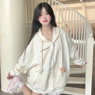 日系可爱少女连帽外套女学生甜美小清新百搭开衫 2025年新款 卫衣