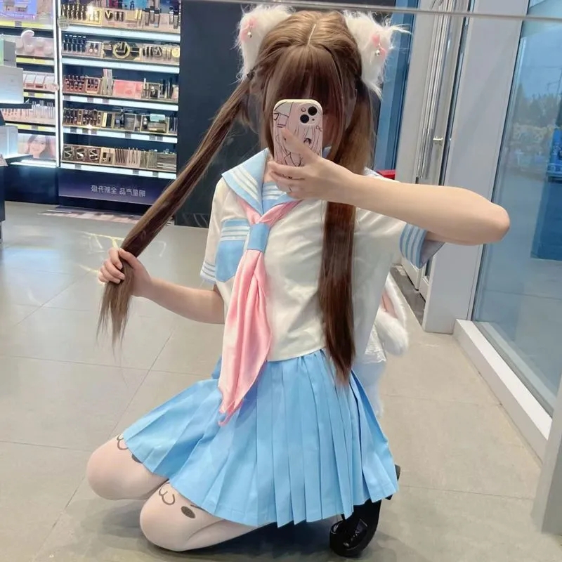 水手服中间服萌款软妹少女学院