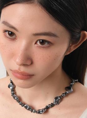 ONBrand【SupremeVibe 至高无尚】电镀贝珠混拼原创小众设计项链