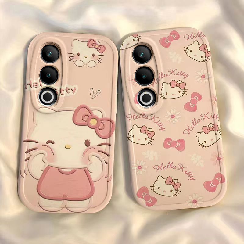 OPPO A3活力版手机壳OPPO a3[5G]/a3x硅胶保护套新款高档卡通可爱全包套保护套软粉色凯蒂猫