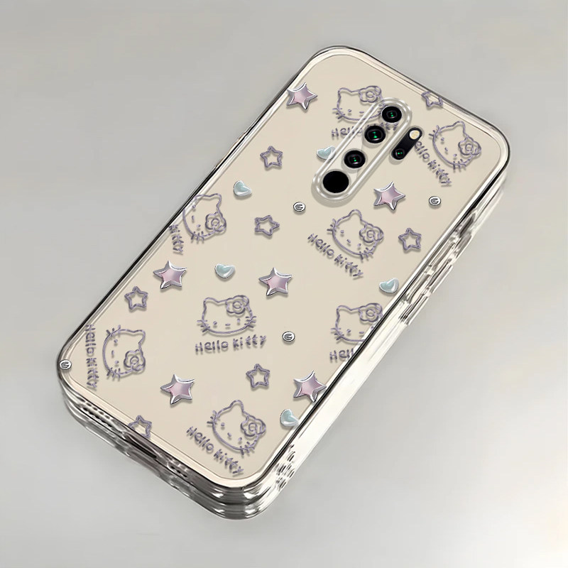 凯蒂猫红米Note8Pro手机壳透明M1906G7E全包防摔软男女可爱套外壳